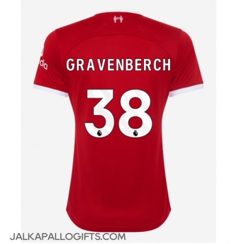 Liverpool Ryan Gravenberch #38 Kotipaita Naiset 2023-24 Lyhythihainen